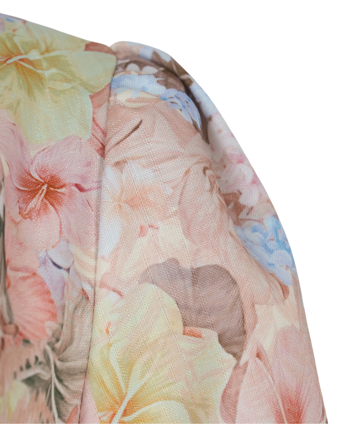 Amélia Pink Floral Jeweled Button Mini Dress