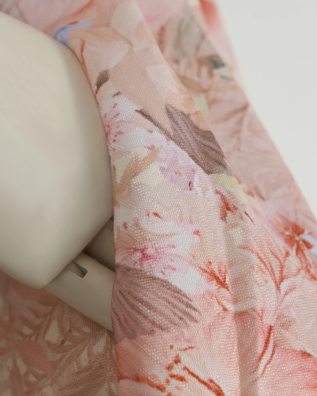 Amélia Pink Floral Jeweled Button Mini Dress