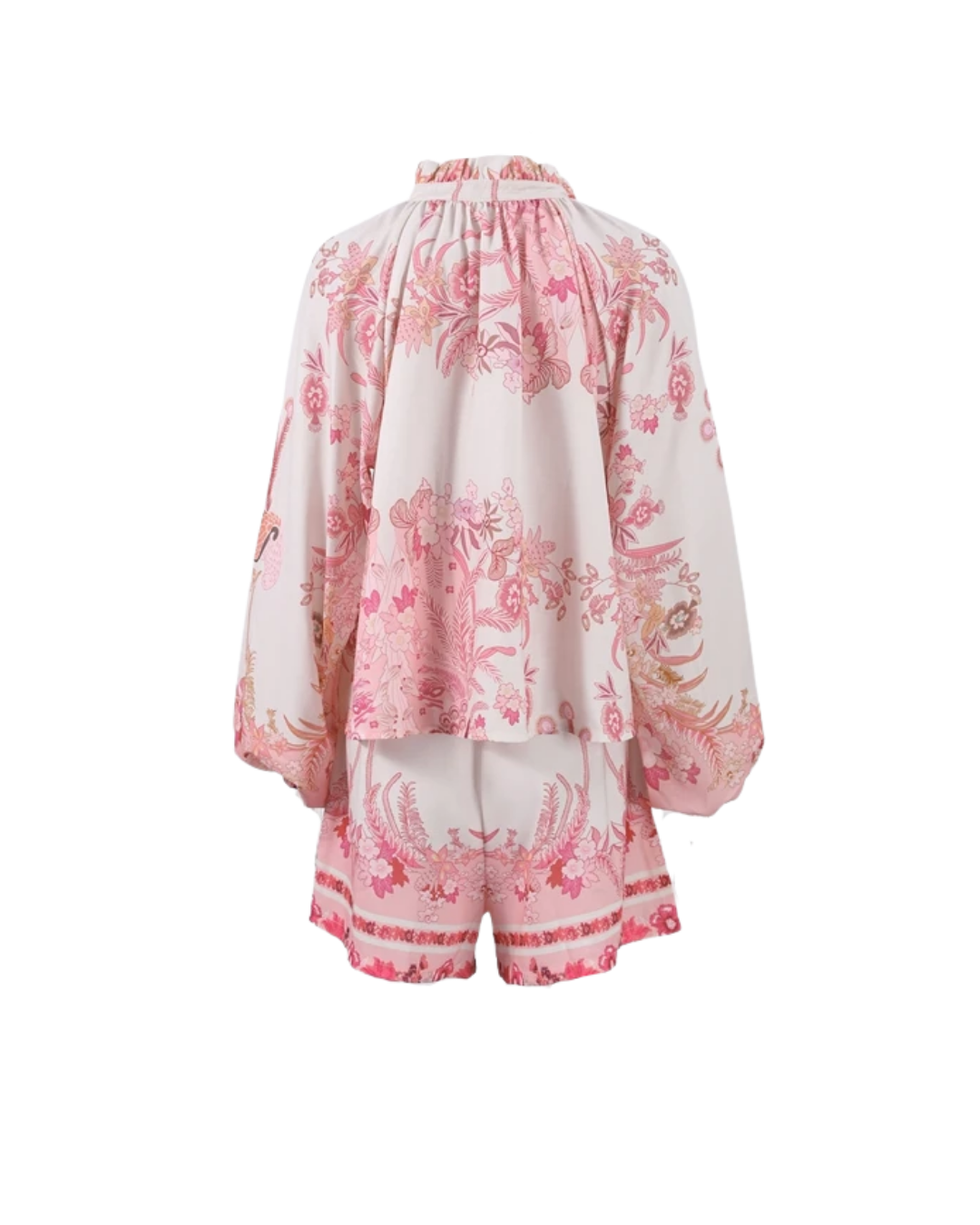 Solana Pink Paisley Shorts Co-ord