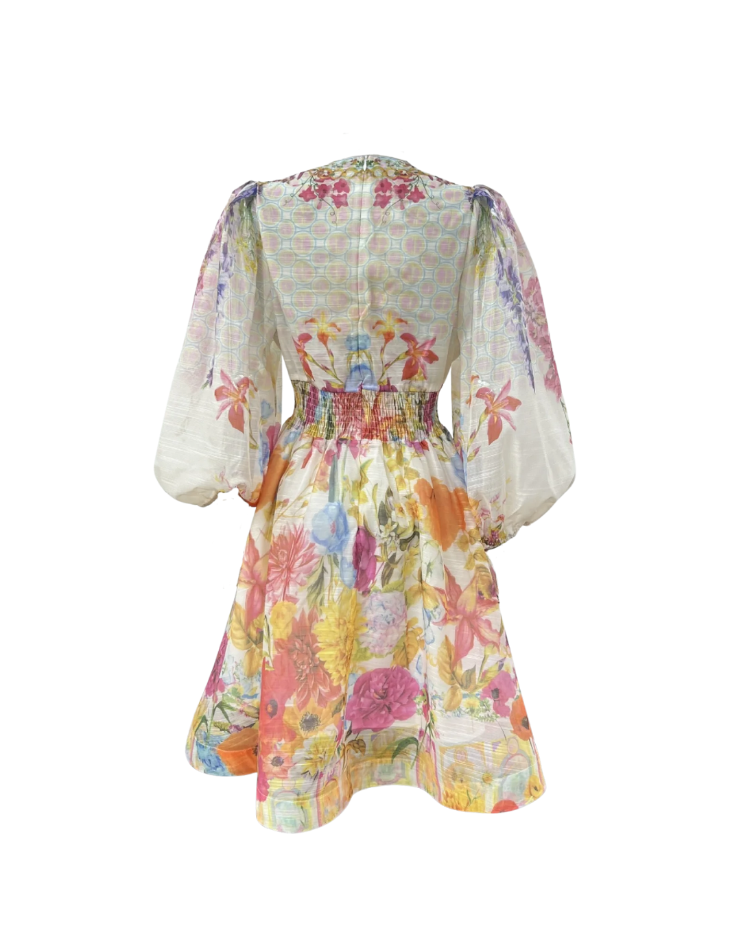 Aveline Floral V Neck Mini Dress