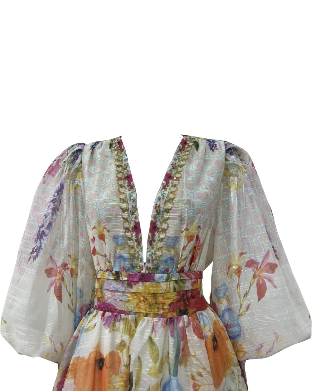Aveline Floral V Neck Mini Dress