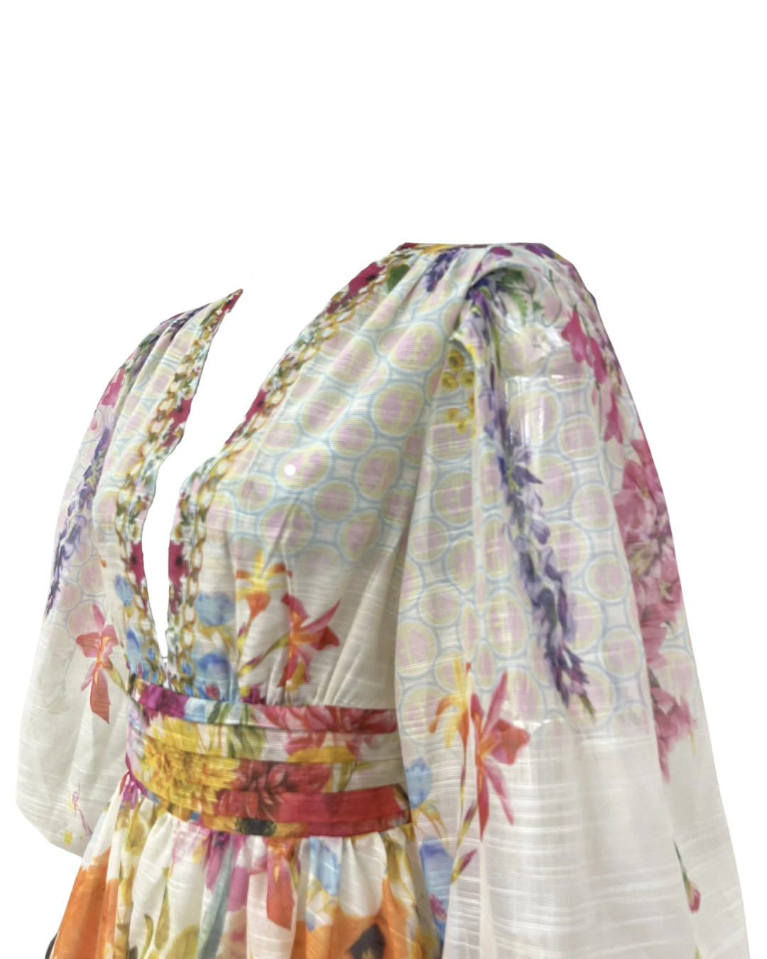 Aveline Floral V Neck Mini Dress
