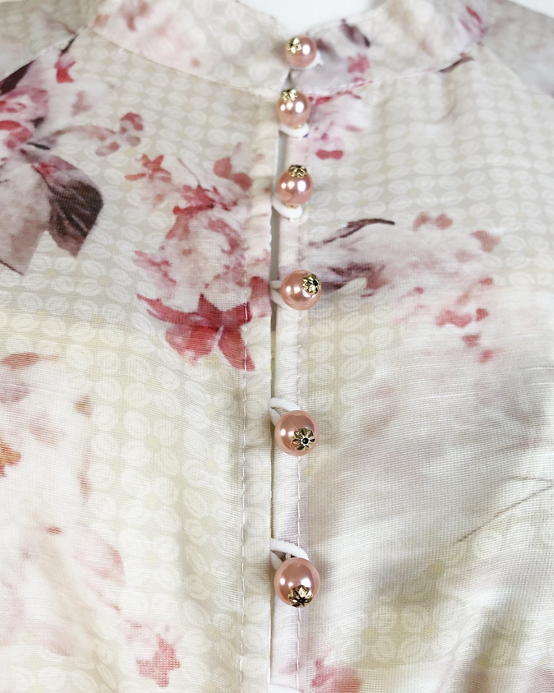 Eliora White Blossom Soft Floral Maxi Skirt Co-ord