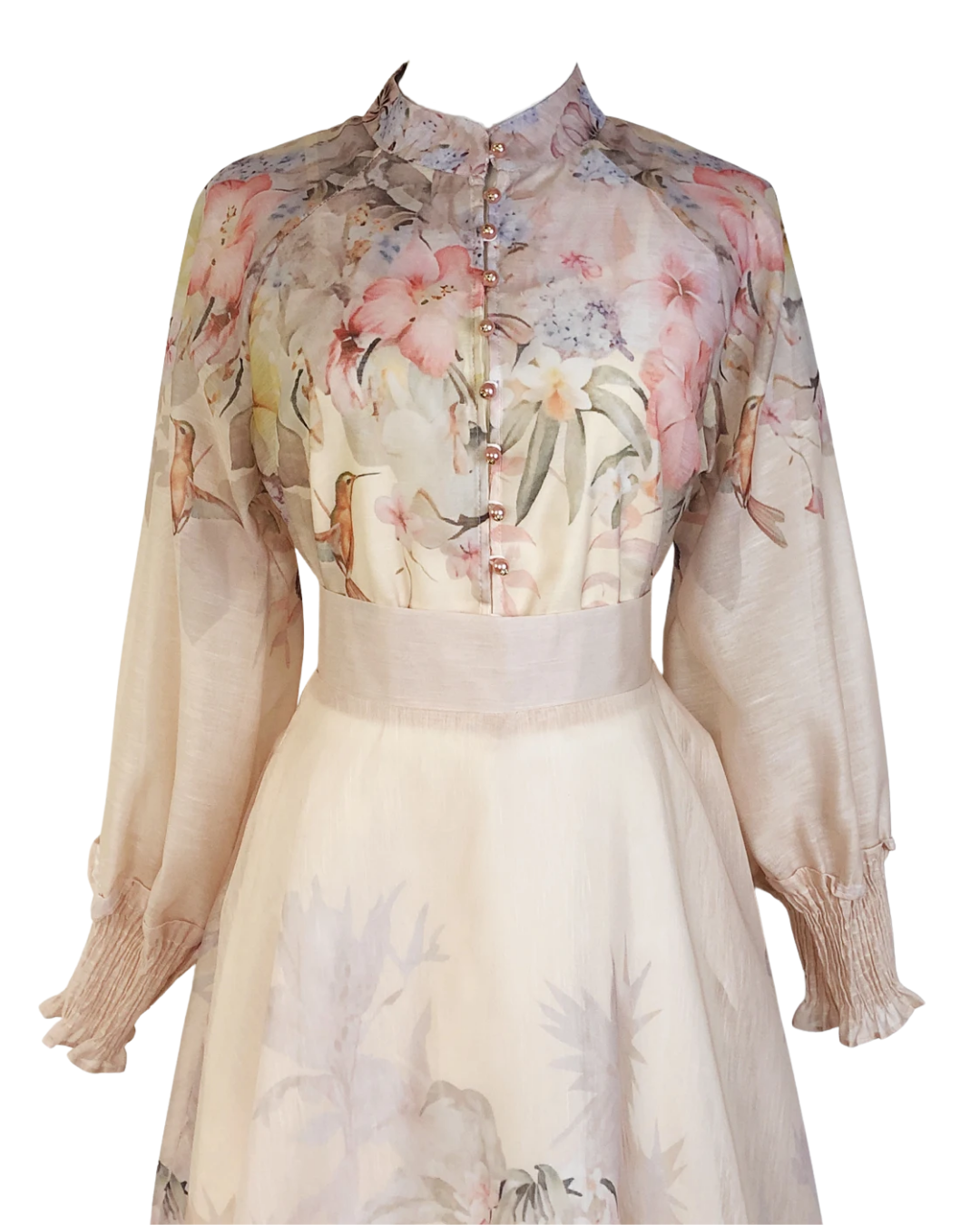 Eliora Blossom Soft Floral Maxi Skirt Co-ord