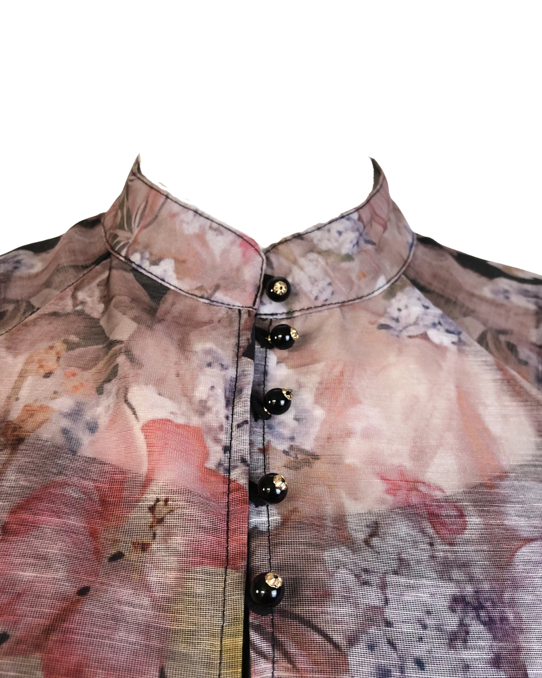 Eliora Black Blossom Soft Floral Maxi Skirt Co-ord