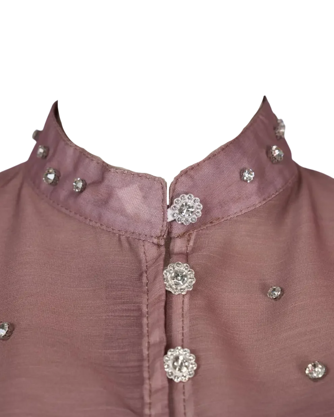 Colette Plum Embellished Button Midaxi Dress