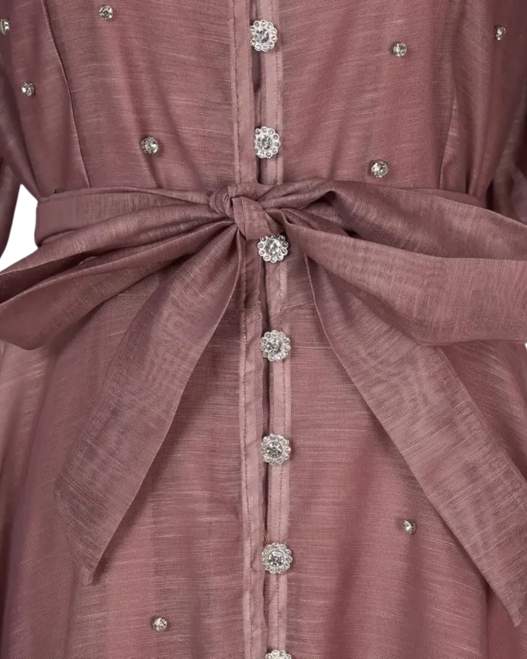 Colette Plum Embellished Button Midaxi Dress