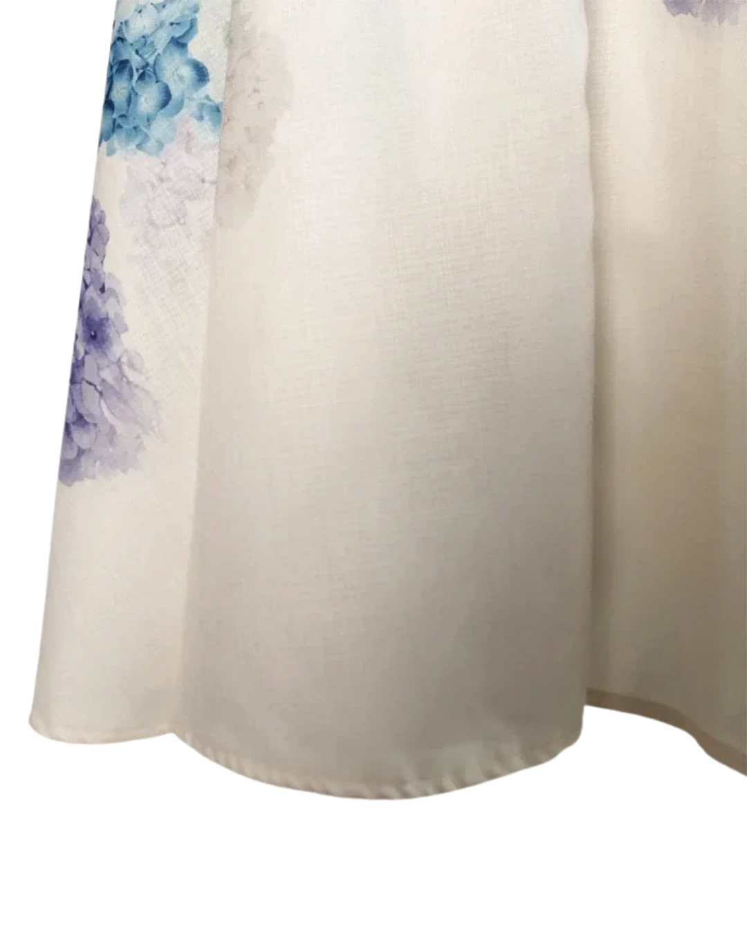 Mireille White Floral Jeweled Button Midi Dress