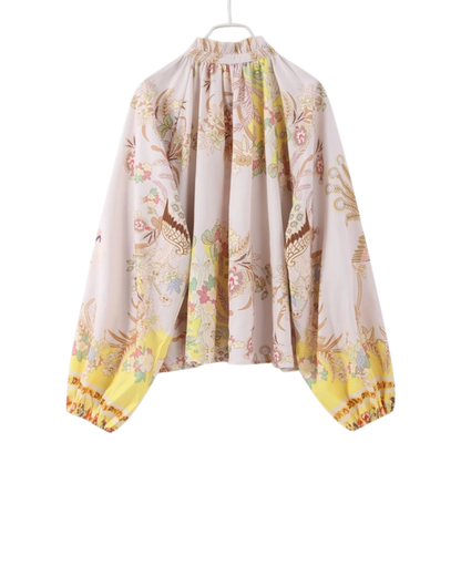 Solana Yellow Paisley Shorts Co-ord