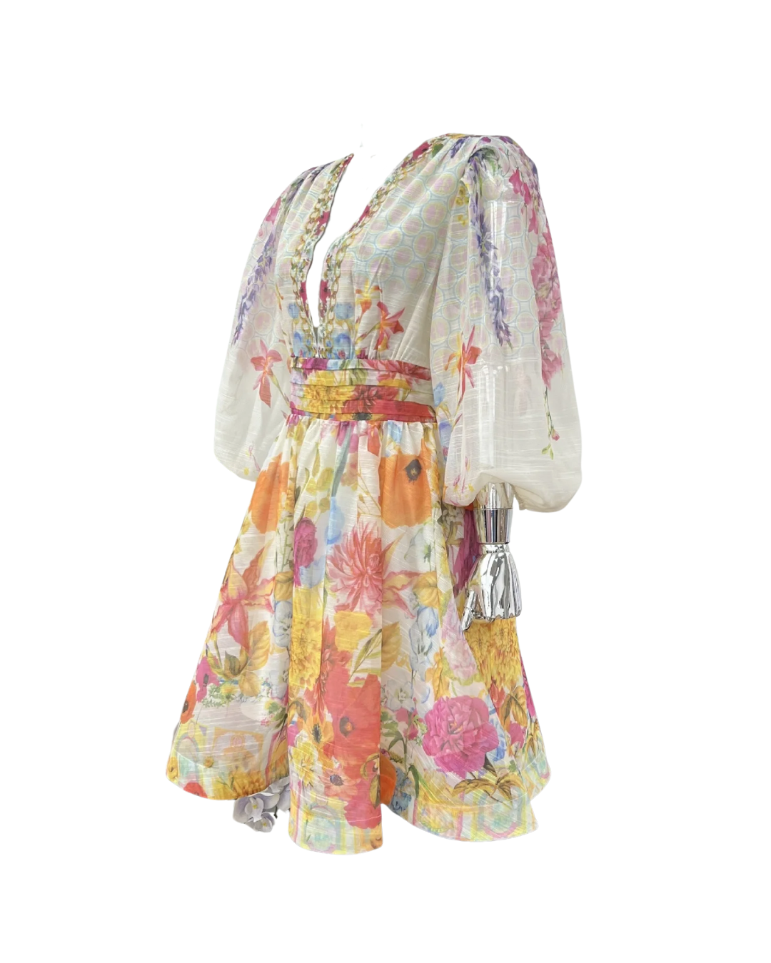 Aveline Floral V Neck Mini Dress