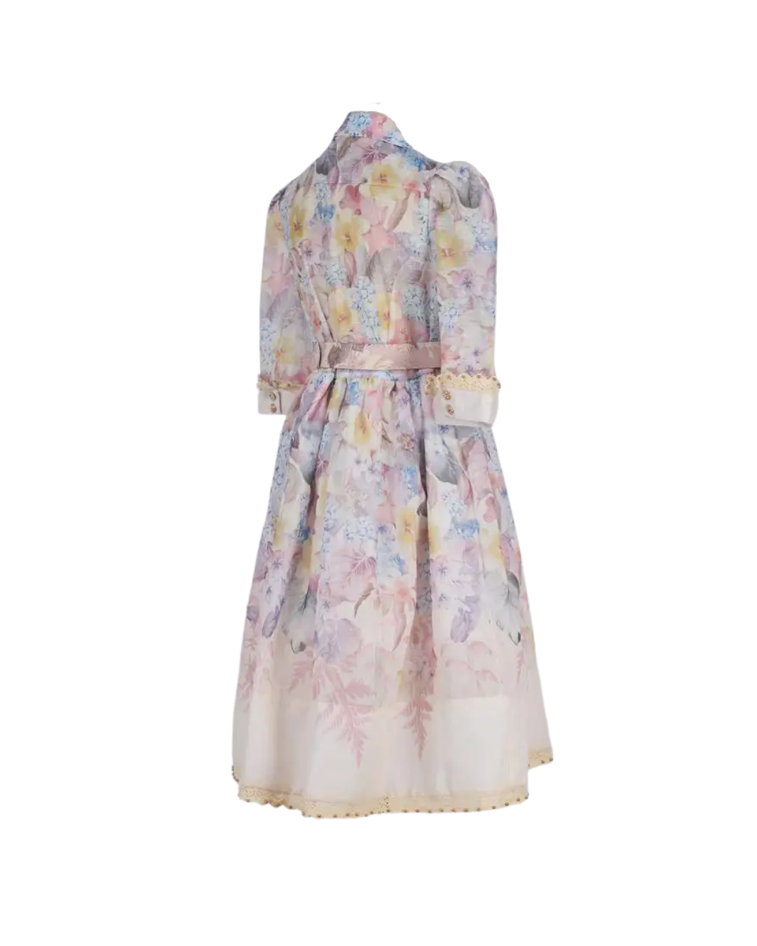 Seraphine Floral V Neck Shirt Midi Dress