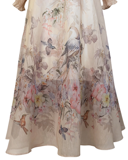 Eliora Blossom Soft Floral Maxi Skirt Co-ord