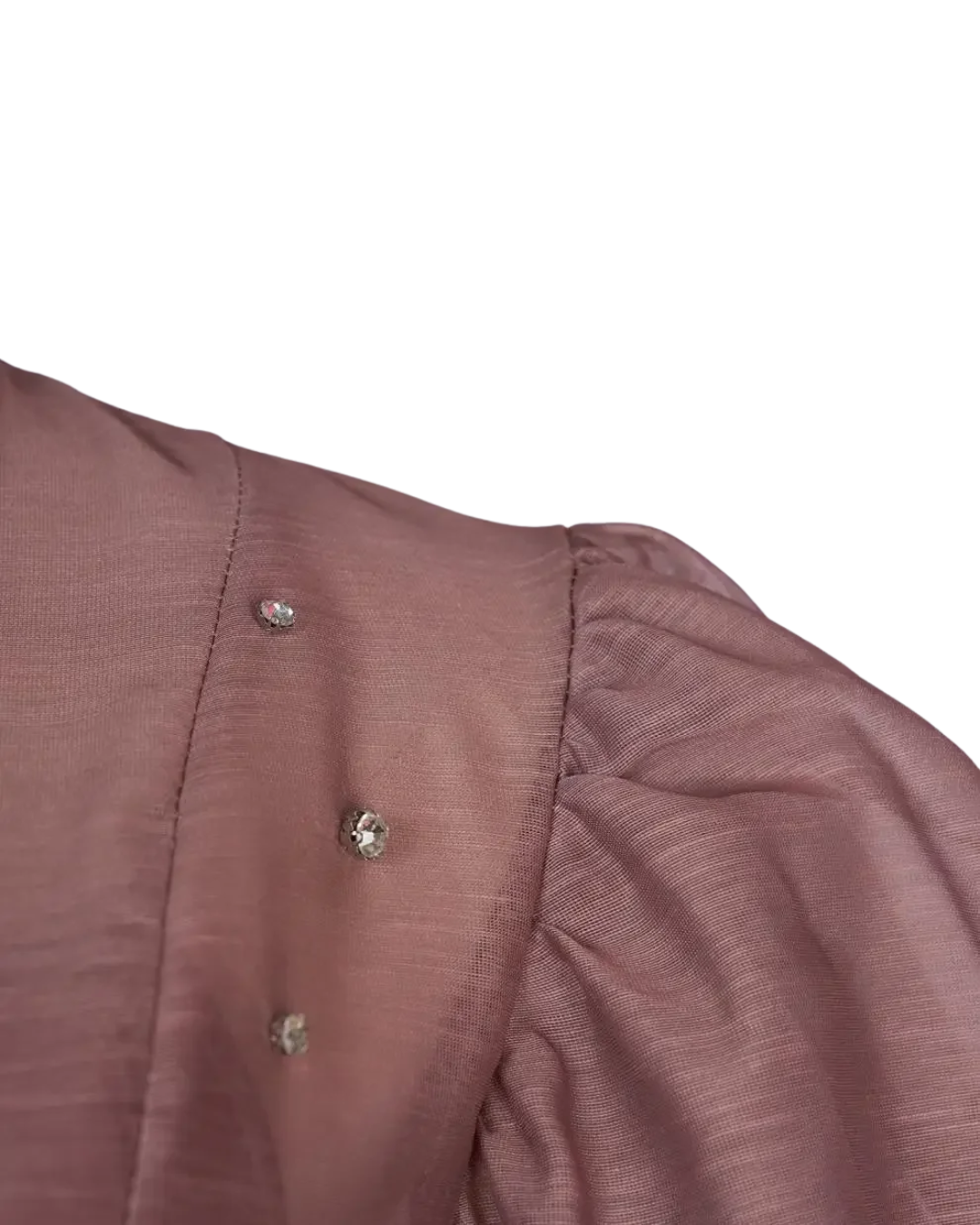 Colette Plum Embellished Button Midaxi Dress